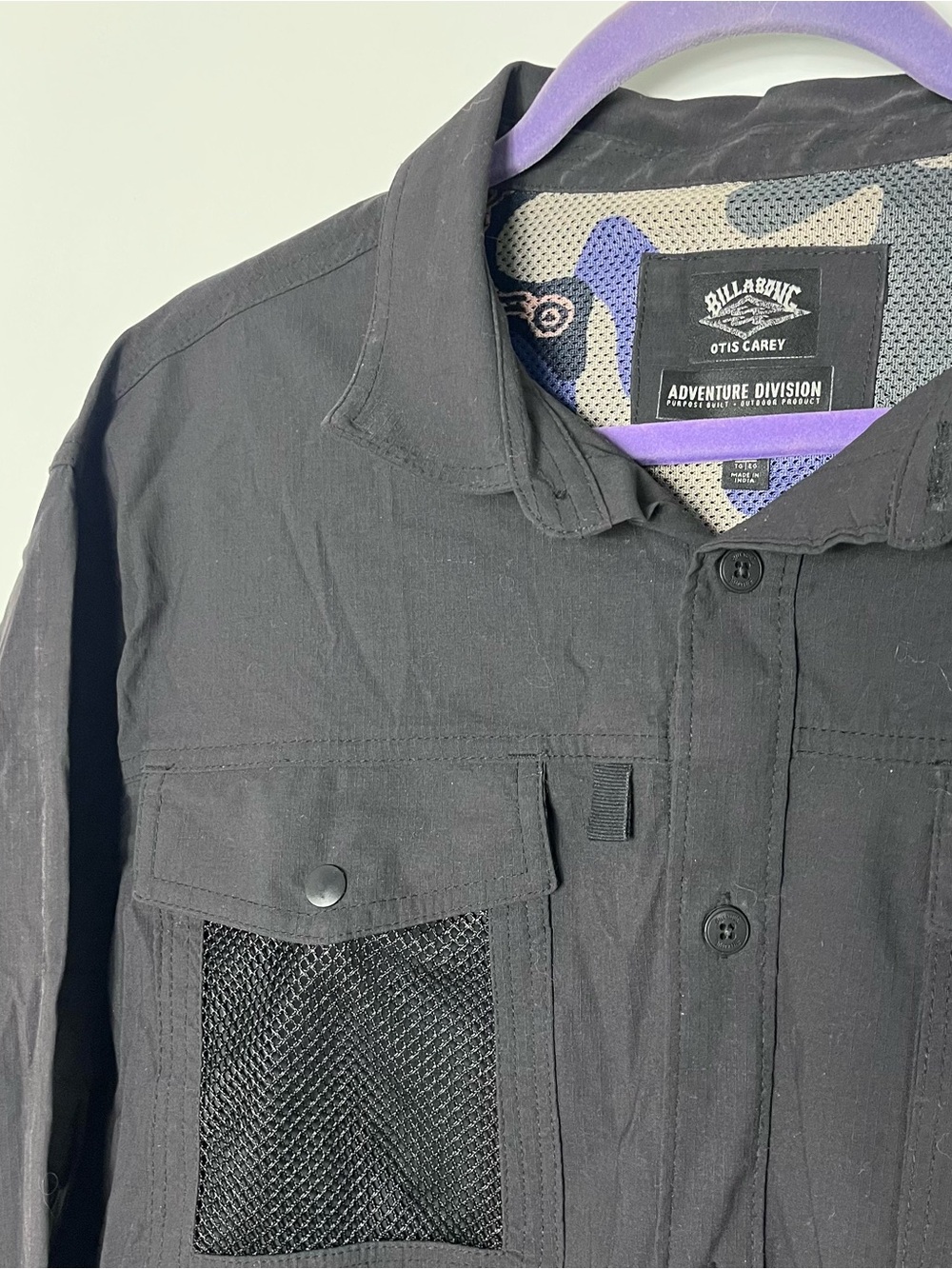 Billabong‎ Adventure Division Otis Surftrek Long Sleeve Shirt Fishing Black XL - Picture 3 of 7